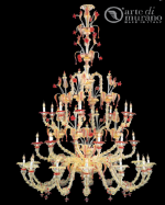 luxusn luster z Murano skla priemer 175cm, vka 230cm 3