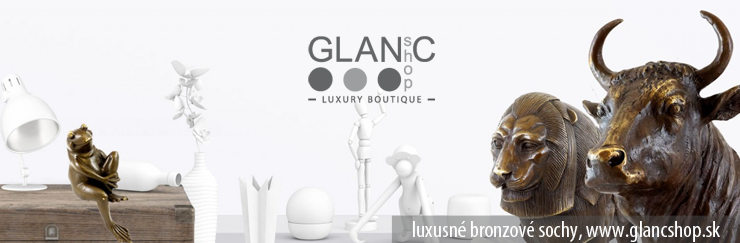 luxusn bronzov sochy, www.glancshop.sk