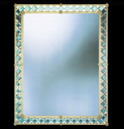 luxusn umeleck zrkadlo z Murano skla 103x132cm 29
