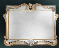 luxusn umeleck zrkadlo z Murano skla 176x135cm 31