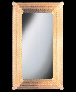 luxusn umeleck zrkadlo z Murano skla 60x100cm 34