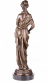 bronzov socha na mramorovom podstavci ena v tunike 18 - pohlad 3 - www.glancshop.sk