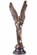 bronzov socha na mramorovom podstavci Archanjel Gabriel 21 - pohlad 1 - www.glancshop.sk