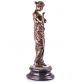 bronzov socha na mramorovom podstavci ena s vtikom 53 - pohlad 2 - www.glancshop.sk
