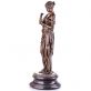 bronzov socha na mramorovom podstavci ena s vtikom 53 - pohlad 3 - www.glancshop.sk